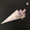 50pcs Laser Hollow Paper Cones Wedding Decoration Petals Confetti Trendy Wedding Cones