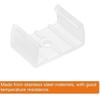 Neon light mounting clips/brackets/fixing clips suitable for 8mm to 20mm silicone LED neon light strips, translucent, pack of 50