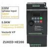 VFD 1.5KW to 5.5KW 1 Variable Frequency Drive Frequency Inverter Phase 220V Input Three Phase 380V Output Frequency Converter