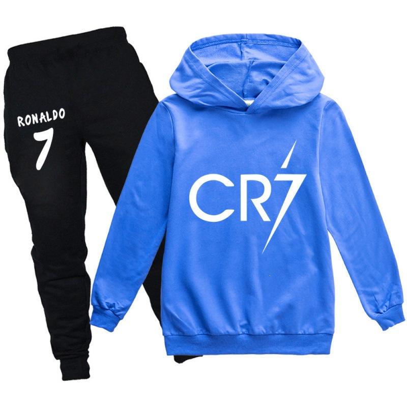 Europe and the United States hot-selling trendy brand new, pullover CRcr7 custom sweater trousers fleece warm set 1