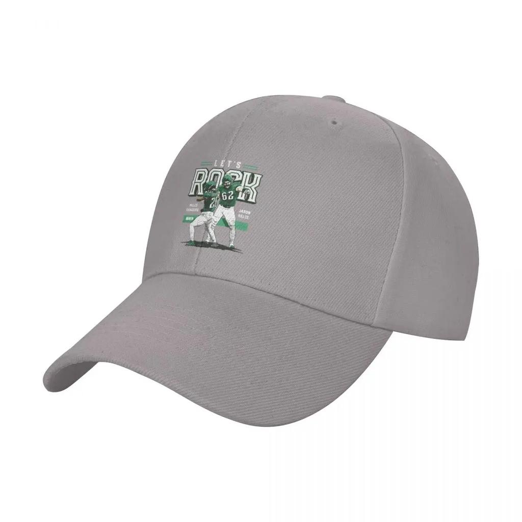 Jason Kelce and Miles Sanders let's rock Baseball Cap hard hat summer hat Snapback Cap luxury Women cap For Women 2025 Unisex's