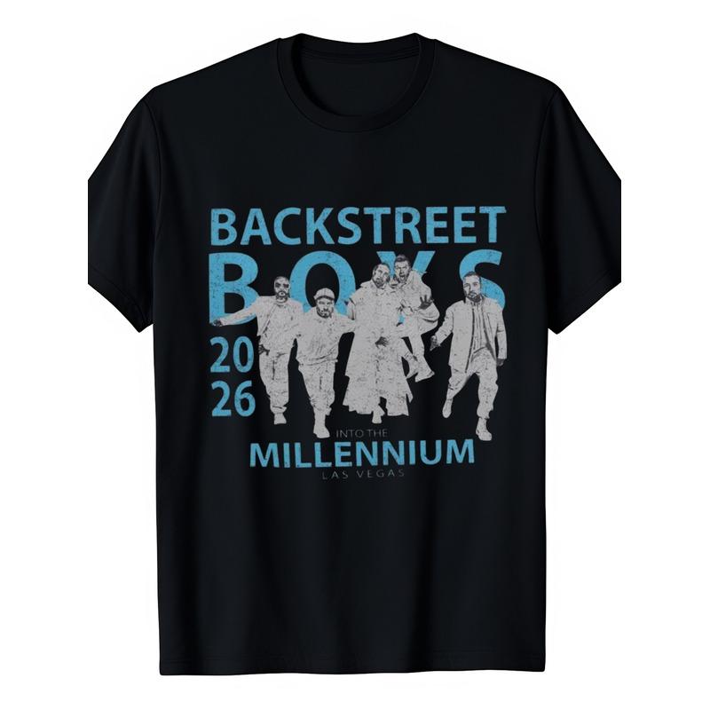 New Product 4Vintage Backstreet Millennium Shirt 90s Band Tee