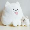 Cute Puppy Samoyed Plush Doll Stuffed Animal Dog Plush Toy Stuffed Dog Keychain  Birthday Gift