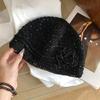 Handmade Crochet Flower Hat Glitter Weave Cap Cute Sequin Knitted Hat  Girls