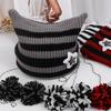 Y2K Cat's Ears Knitted Hat Star Warm Cap Fashion Slouchy Knitted Beanies  Cycling