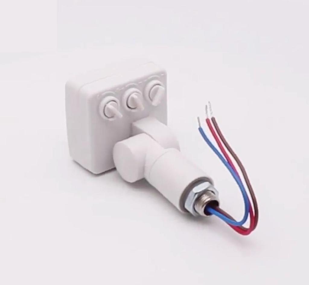 PIR Motion Sensor Outdoor Indoor Infrared Light Switch With LED Light Sensitive AC 85-265V IP54 Time Delay Home Light Switch