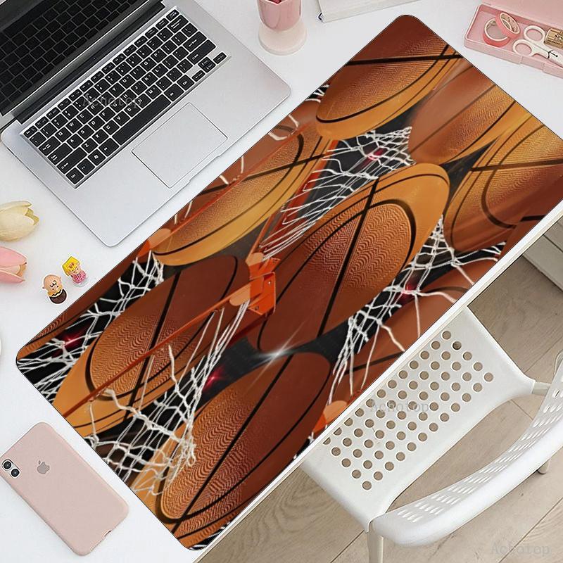 basketball Theme Mouse Pad, Non Slip Rubber Base, Multifunctional Office & Home Decor, Perfect for Workspace Personalization.