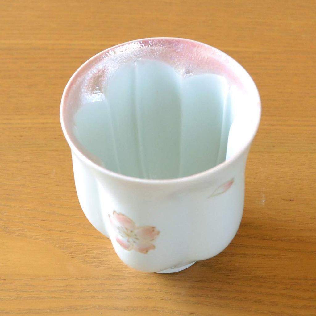 A Perfect Gift for Grandma On Respect for the Aged This Arita Ware Mai Sakura Pink Teacup Is Shaped Like a Cherry Blossom Petal and Comes with a