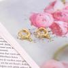 925 Silver Ear Needle White Zircon Butterfly/Water Drop Hoop Earrings Drop Earrings For Women Fashion Wedding Jewelry