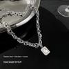 Унисекс, европейский и американский хип-хоп, двухслойное ожерелье с подвеской из титановой стали и циркония, цепочка на ключицу в холодном стиле