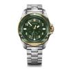 JOURNEY 1884 Watch Green Dial Stainless Steel Bracelet Quartz Stainless Steel Case Waterproof Gift Analog 242012 Men's (316L) []