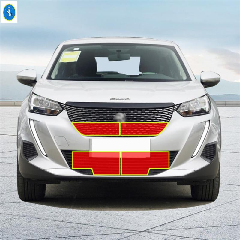 Auto Front Grille ert Net Anti-ect Screening Net Protective Head Mesh Cover Kit Accessories For Peugeot 2008 -
