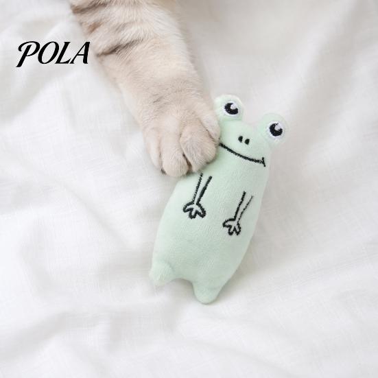 Милая Игрушка-Кот Животное Набитая Игрушка с Кошачьей Мятой, Мягкая Плюшевая Игрушка для Жевания Медведь Утка Лягушка, Развивающая Игрушка для Домашних Кошек Котят, Для Прорезывания Зубов