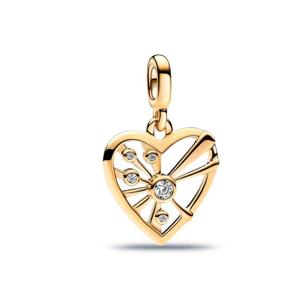 Новый медный пентакль солнце клевер аксессуары серии Me мини-подвеска подходит для оригинальных браслетов и ожерелий с шармами Me