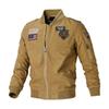 Men's Spring Casual Stand Collar Cotton Flight Jacket - Youth Workwear Style