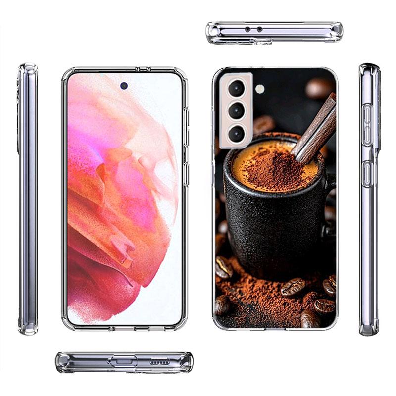 Stop and Enjoy The Coffee of This Moment Phone Case For Samsung Galaxy S25 Edge S24 S23 FE S21 S20 S10 Plus S22 S26 Ultra Cover