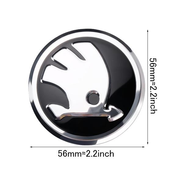 2025 New 4Pcs Aluminum Alloy Car Wheel Center Hub Caps Cover Rim Sticker Badge For Skoda Octavia 2 VII Fabia Rapid Superb Scala