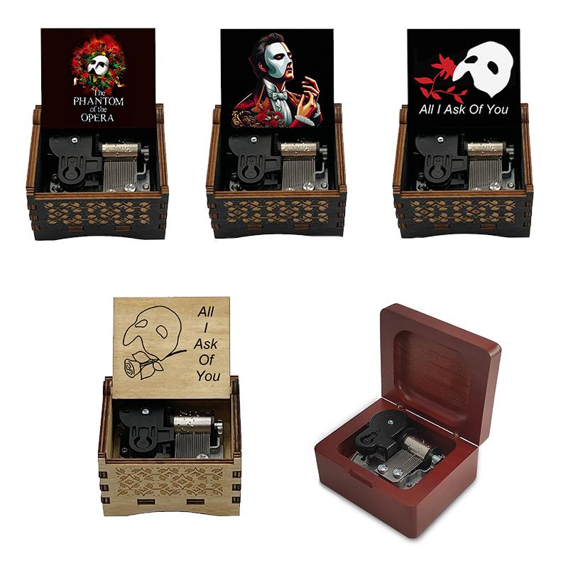 The Phantom Of The Opera Music Box Think of Me/All I Ask of You Melodies Special Musical Gift for Fans Friends Birthday Souvenir 3