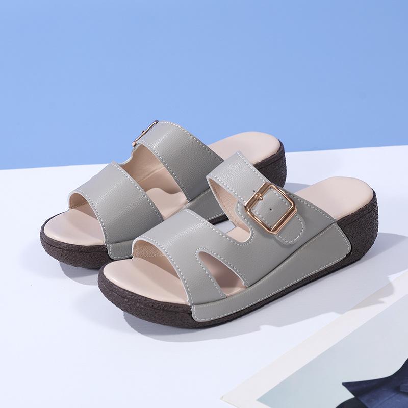 Women Sandals Soft Stitching Ladies Shoes Comfortable Wedges Slippers Fashion Open Toe Beach Sandalias Footwear 40 41 Sizes