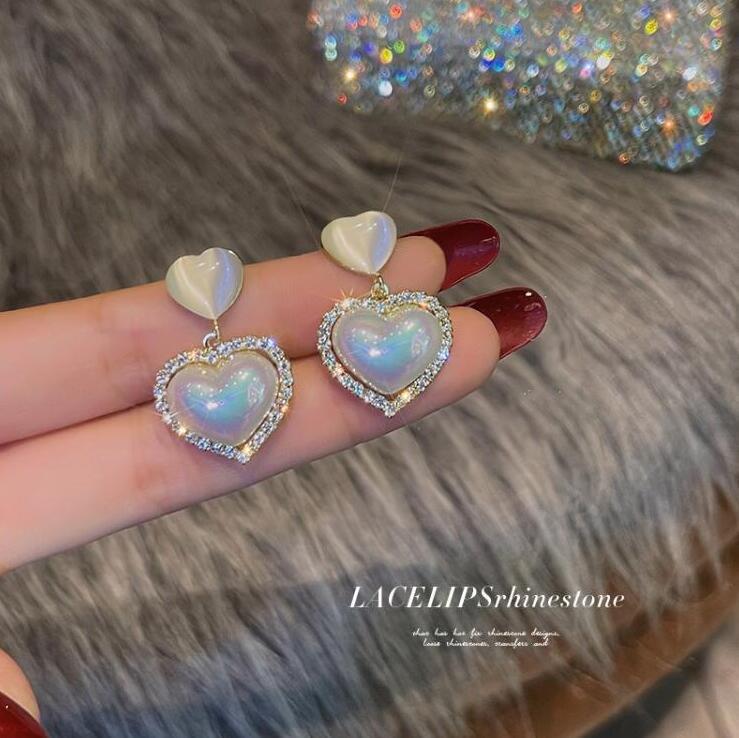 Новое супер сказочное ожерелье-сердце из искусственного жемчуга: Холодный Стиль Сладкий Простой OT Пряжка Ключица Плетеная Цепочка для Женщин