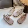Girls Princess Shoes Mesh Breathable for Summer Kids Casual Shoes Round Toes 2025 Brand New Children Flat Shoes Non-slip Soft