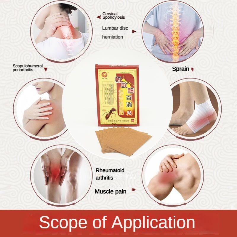 1/8/24/40/64 PCS Chinese Venom Pain Relief Plaster Neck Back Knee Joint Muscle Pain Relief Health Care