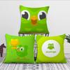 Милая Мультяшная Подушка-Чехол Птичка D-Duolingo для Гостиной, Изголовья Кровати, Офиса, Спальни, Дивана, Подушка для Сна