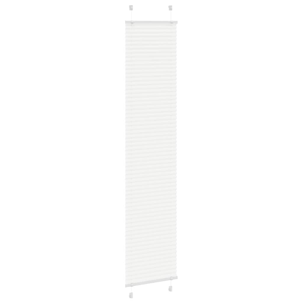 Roleta Plisowana Biała 50X200 Cm Szerokość Tkaniny 49,4Cm