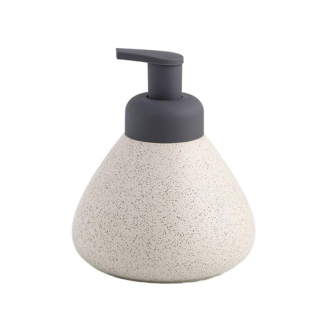 Speckled Matte Foaming Liquid Soap Dispenser Ceramic Foamer Sparkling Bottle Hotel