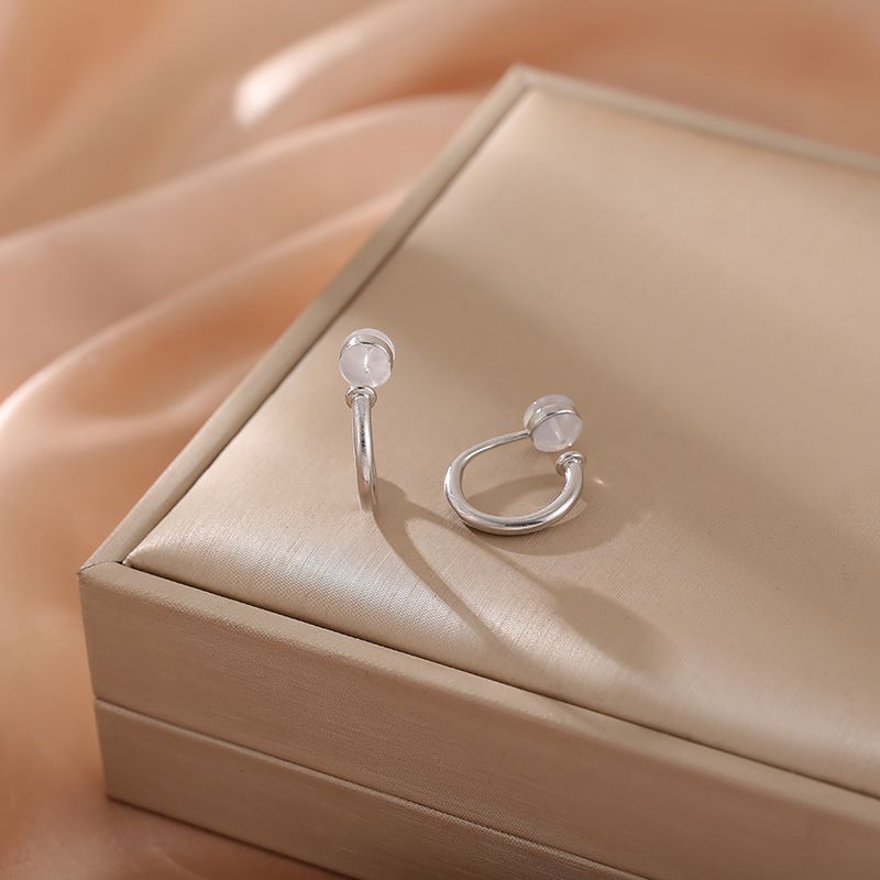 Имитация ретро металлическое кольцо силиконовый зажим для ушей без пирсинга модные роскошные женские