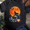 Corgi Halloween T-Shirt Dog Moon Pumpkin Costume