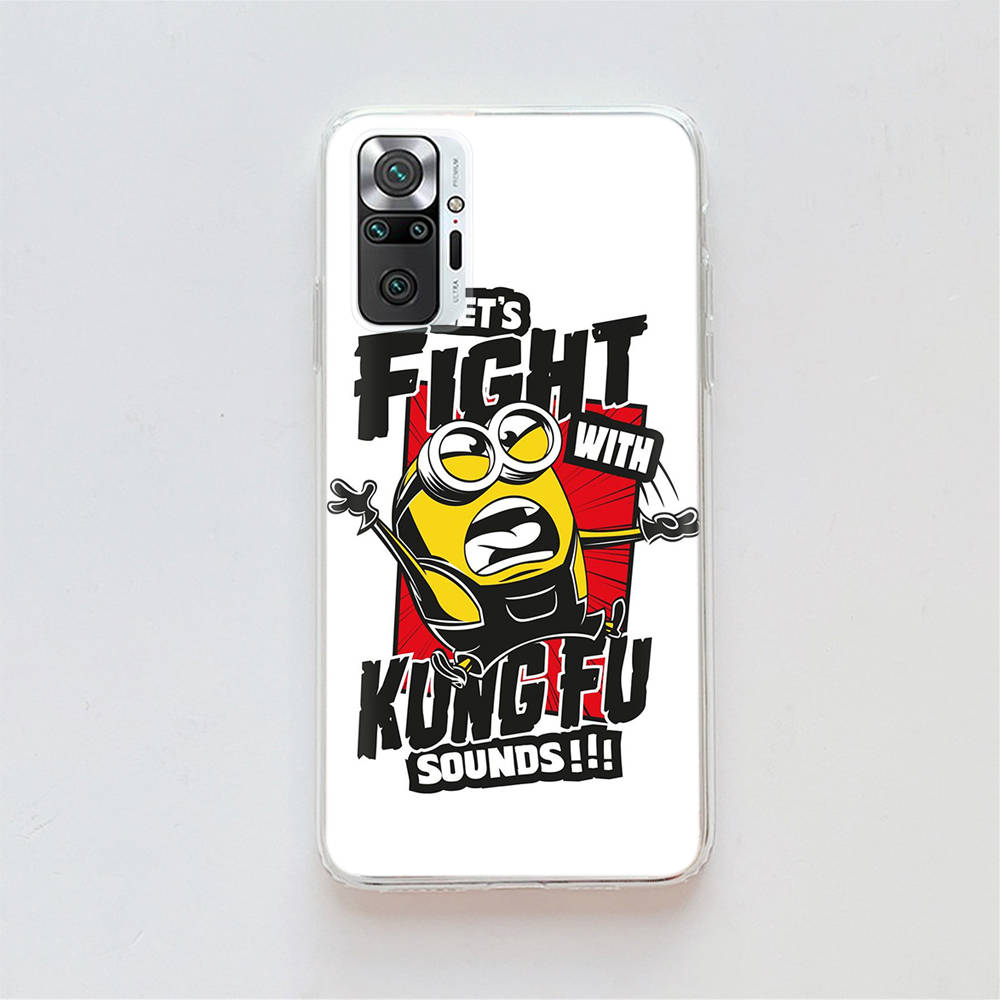 Прозрачный чехол для Samsung A04 A14 A23 A34 A54 M23 M33 M52 M53 Realme Narzo 50 50I 50a Prime C35 C55 C30S 10 9 Pro M-76 Милые миньоны