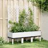 VidaXL Planter with Trellis, Raised Bed, Flower Box, Plant Pot, Flower Box Garden Patio Terrace Outdoor, 367929
