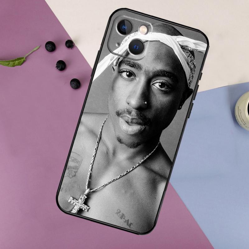 2pac tupac Crown 2 pac Case For IPhone 18 16 15 14 13 12 11 Pro Max Mini X XR XS Max 7 8 Plus 2 Bumper Cases Cover