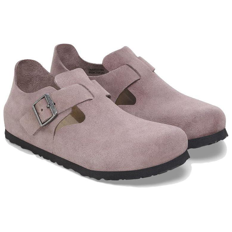 Birkenstock Лондон Низкие Повседневные Туфли Унисекс Фиолетовый Обычный Свободный Крой 1028112