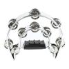 Tambourine Double Row 22cm Percussion Jingles Hand Instrument for Party Performance