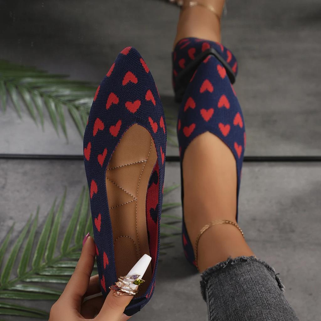 Модная женская обувь на плоской подошве 2025 Весна Новые вязаные дышащие лоферы Квадратные красивые кроссовки принцессы Резиновая подошва Удобная обувь на плоской подошве