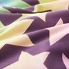 Gradient Rainbow Star Duvet Cover Set Queen Tie Dye Ombre Stars Reversible Purple Bedding Set Microfiber Cartoon Comforter Cover
