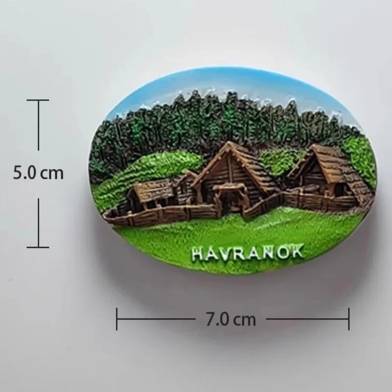 Словакия Путешествия Наклейки на холодильник Креативные сувениры для путешествий Смоляные магниты на холодильник Магнитные наклейки-доска Декор для дома