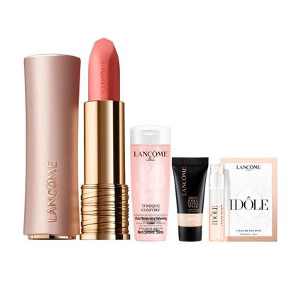 Губная помада Lancôme L'Absolu Rouge Drama Matte в тюбике цвета розового золота