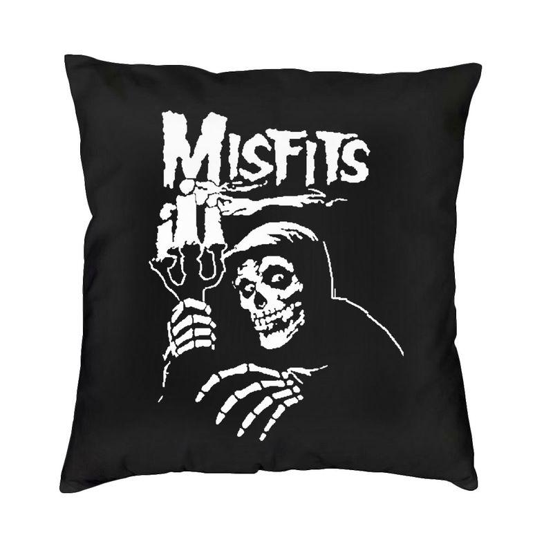 Misfits Хоррор Панк-Рок Группа Хэллоуин Наволочка для Дивана Роскошная Наволочка Бархатная Наволочка