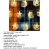 LED String Light Warm White USB Plug-in Star Moon Castle Festival Light Ramadan Decoration Mubarak Eid Home Decor
