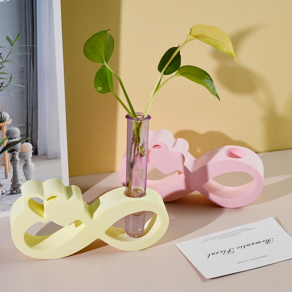 Гидропонная ваза силиконовая форма DIY Infinite Love Test Tube ваза для водных культур гипсовые эпоксидные смолы формы для поделок домашний декор рабочего стола