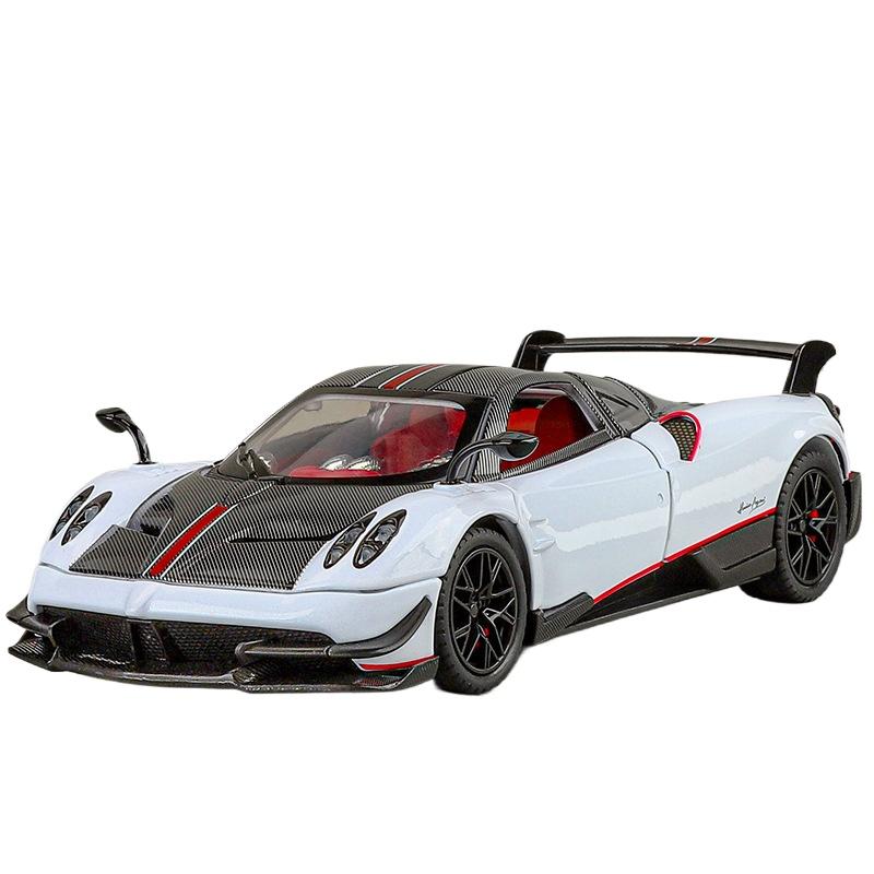1/24 Pagani Huayra BC Сплав Спортивная Модель Литой Металл Гоночный Автомобиль Транспортные Средства Модель Симуляция Звук Свет Коллекция Детская Игрушка Подарок