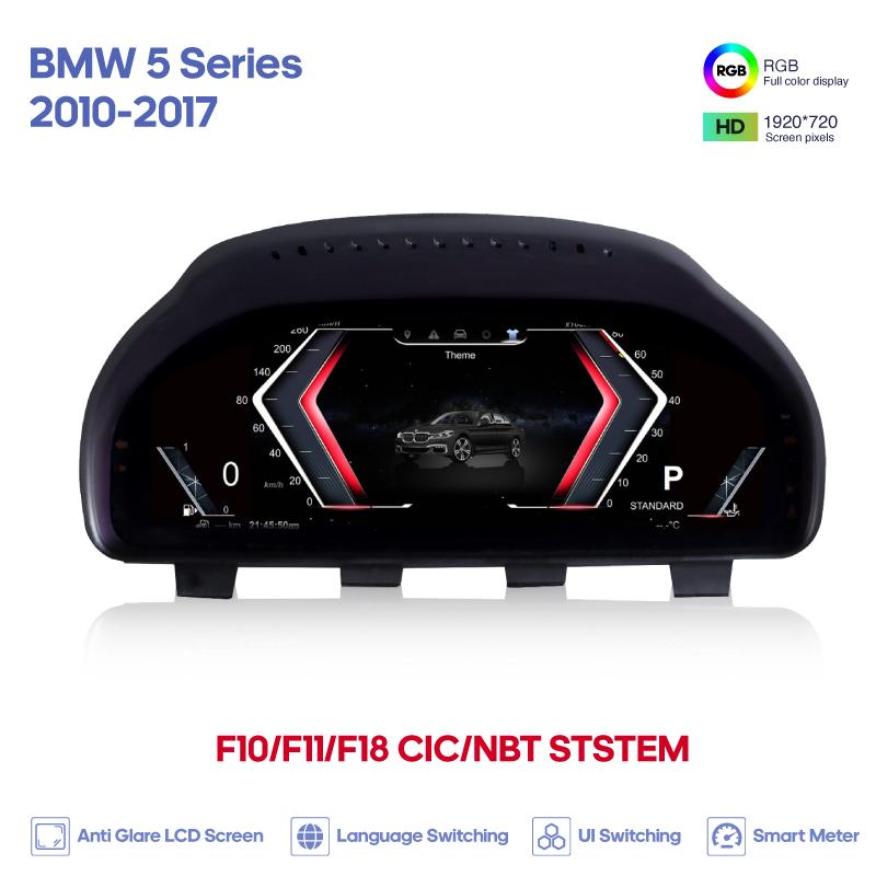 For BMW 5 Series GT 6 Series 7 Series X3 X4 X5 X6 2009-2017 Car Digital Cluster LCD Dashboard Carplay Cockpit Virtual Instrument
