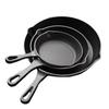 Old-Fashioned Cast Iron Flat-Bottom Mini Frying Pan - Thick, Non-Stick, Suitable for Steak, Gas, and Induction Cookers