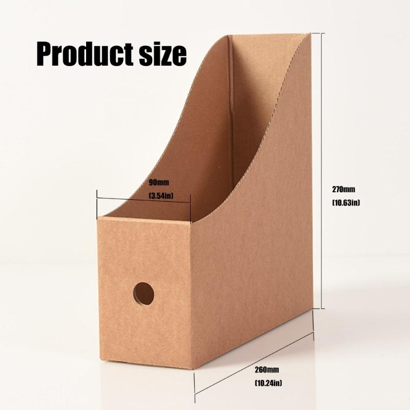 8 шт. картонных держателей для журналов, коробка для хранения журналов, стойка для документов, настольный органайзер для файлов для школы, офиса, дома