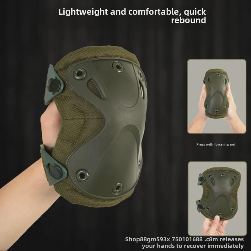 Комплект тактических наколенников и налокотников - 4 шт. для тренировок, боя, езды на велосипеде, спорта и защиты запястья