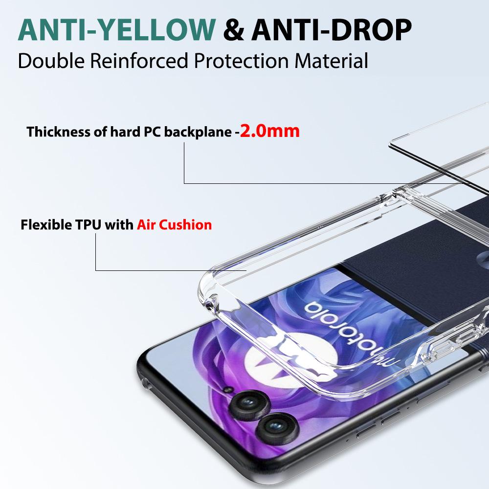 Прозрачный акриловый чехол для Motorola Razr 60 Ultra, Razr 60, Razr 50