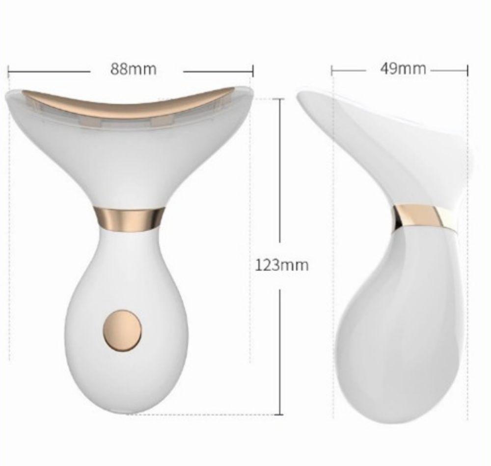 Микротоковый массажер для шеи EMS, 4 режима, 3 цвета, светодиодная фотонная терапия, массаж лица, редуктор двойного подбородка, подтяжка кожи, лифтинг против морщин, уход за кожей